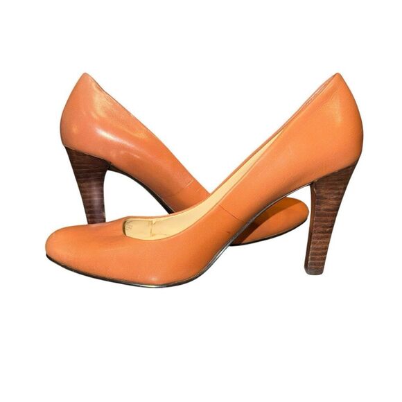 Lauren Ralph Lauren Women's Zamora Tan Kidskin Slip On Pump Heels Size 7.5 B - Picture 2 of 7